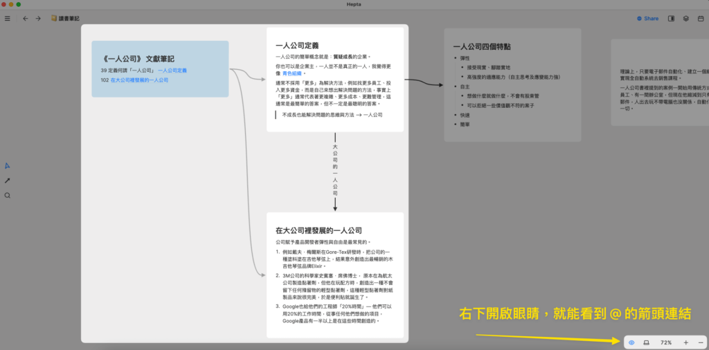 如何在Heptabase整理卡片筆記
